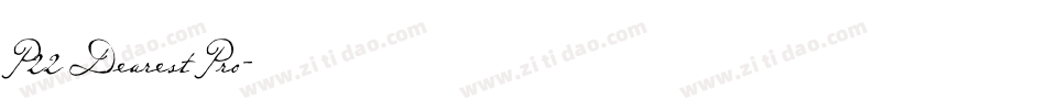 P22 Dearest Pro字体转换